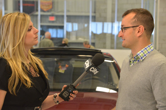 Shauna Hunt Interviewing at EV Fest 2014